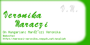 veronika maraczi business card